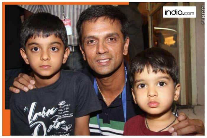 Rahul Dravid, Rahul Dravid sons, Anvay Dravid Anvay Dravid batting, Anvay Dravid hundred, Anvay Dravid Karnataka, Anvay Dravid Vijay Merchant Trophy, VIjay Merchant Trophy, Samit Dravid, cricket news, sports news