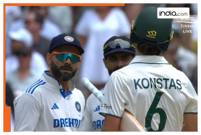 Sam Konstas, Australia vs India, Jasprit Bumrah, Boxing Day Test, Bumrah concedes six, Konstas ramp shot, Konstas hits Bumrah for a six, Melbourne Test
