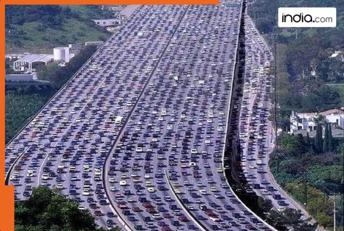 World’s longest traffic jam that stretched for 100 km, 12 days, temporary houses were erected, it happened on…, the place is…