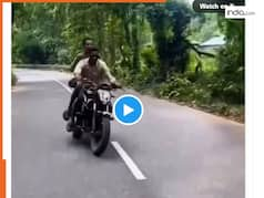 Viral Video: Bike rider returned after touching death, watch the scary incident in the viral video, you will be stunned