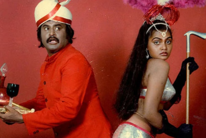 Silk Smitha with Rajinikanth