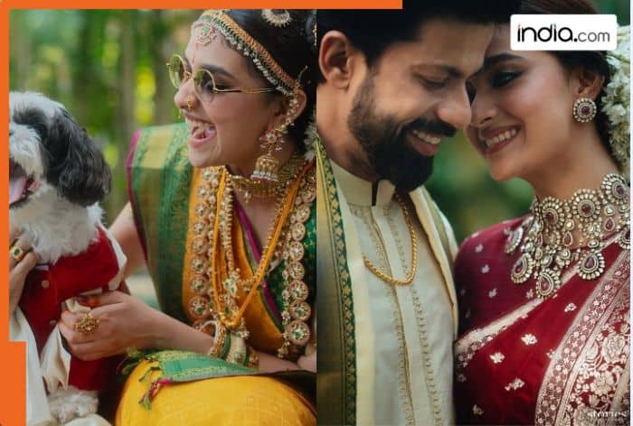 Keerthy Suresh's two bridal sarees decoded