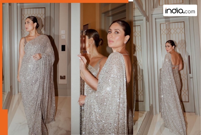 Kareena Kapoor’s silver Sabyasachi saree from Filmfare OTT Awards is a bridal dream come true