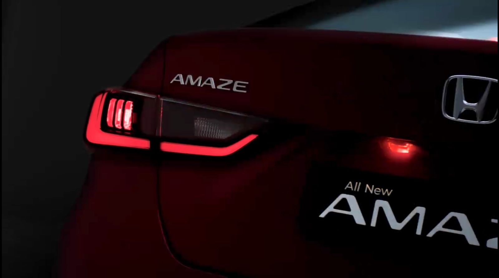 2025 Honda Amaze Teaser Revealed, Launch Set for Tomorrow