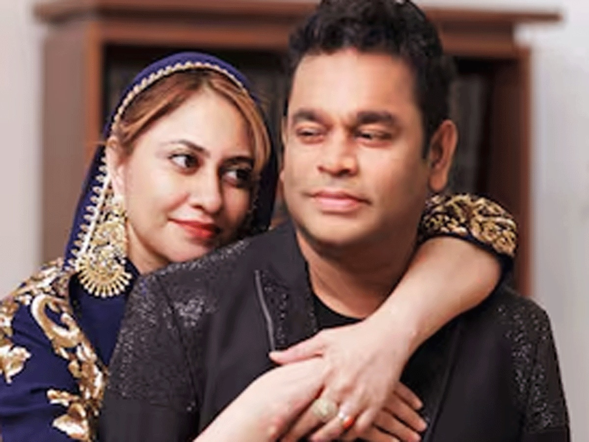 AR Rahman and Saira Banu