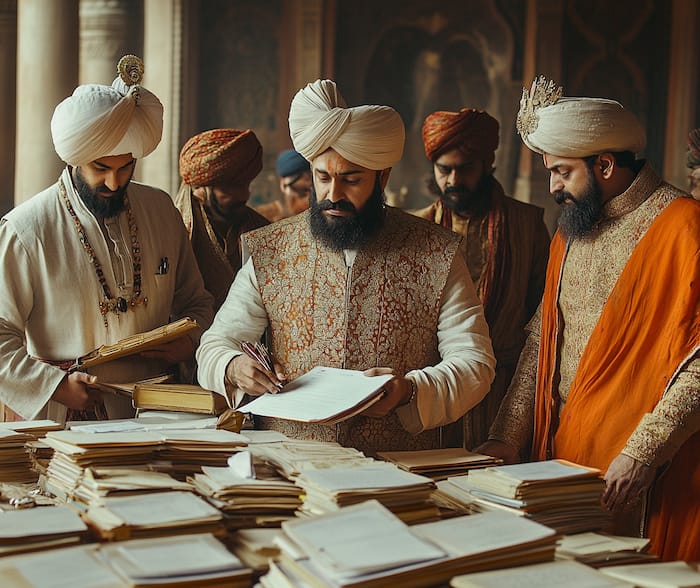 How was the budget during the Mughal rule