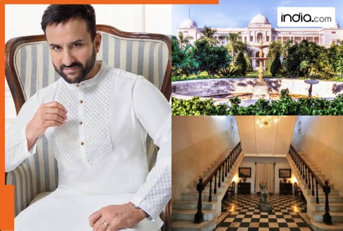 Inside photos of Saif Ali Khan's magnificent Pataudi Palace, with 150 rooms, Mughal architecture and..., it is worth Rs…