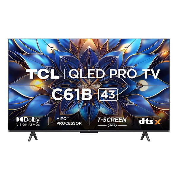 TCL 4K Ultra HD Smart QLED Google TV 43C61B