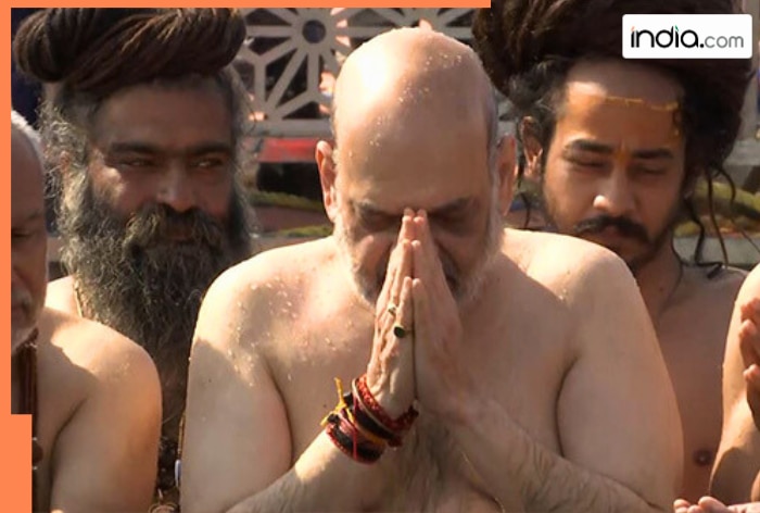 Maha Kumbh 2025: Union Minister Amit Shah takes the Holy Dip at Triveni Sangam in Prayagraj