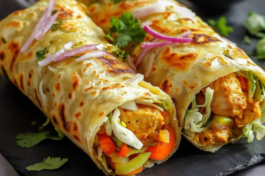 Satisfy Your Cravings With Homemade Chicken Kathi Rolls