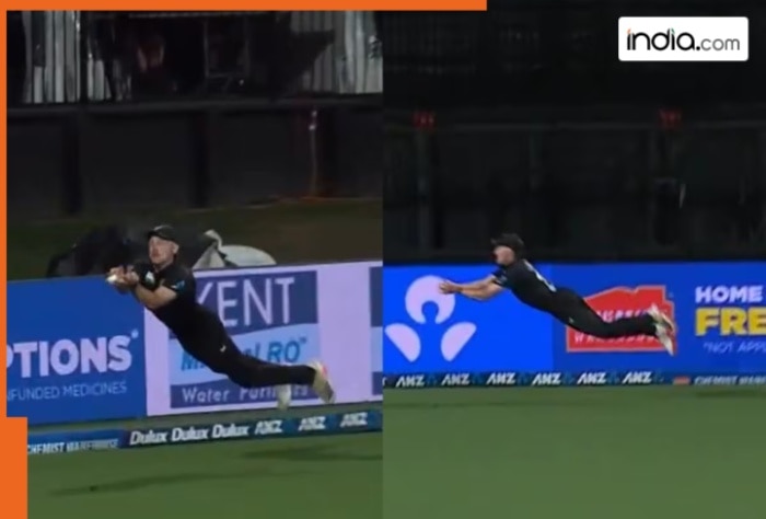 WATCH: Kiwi player becomes superman on the field, takes a jaw-dropping catch and stuns the crowd