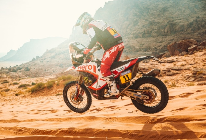 Hero MotoSports Team Rally charges into Dakar 2025 midpoint with Ross Branch holding strong at 3rd place after stage 5