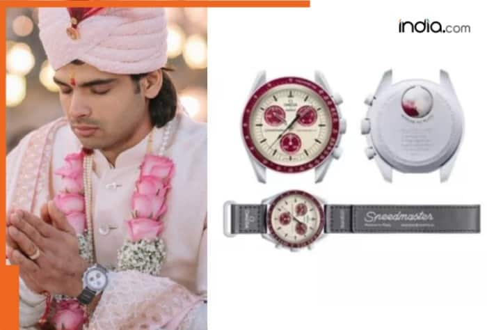 Neeraj Chopra, Himani Mor, Neeraj Chopra wedding watch, Price of the watch Neeraj Chopra wore on his wedding, Olympian Neeraj Chopra wedding, Sports, sports news, latest sports news,