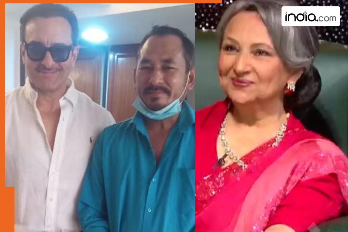 You won’t believe how Saif Ali Khan’s mother, Sharmila Tagore, behaved with auto driver who saved his son -Watch viral video