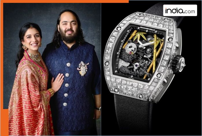 Anant Ambani wears gold-diamond studded panda watch that has only 15 pieces in the world, it is worth Rs…