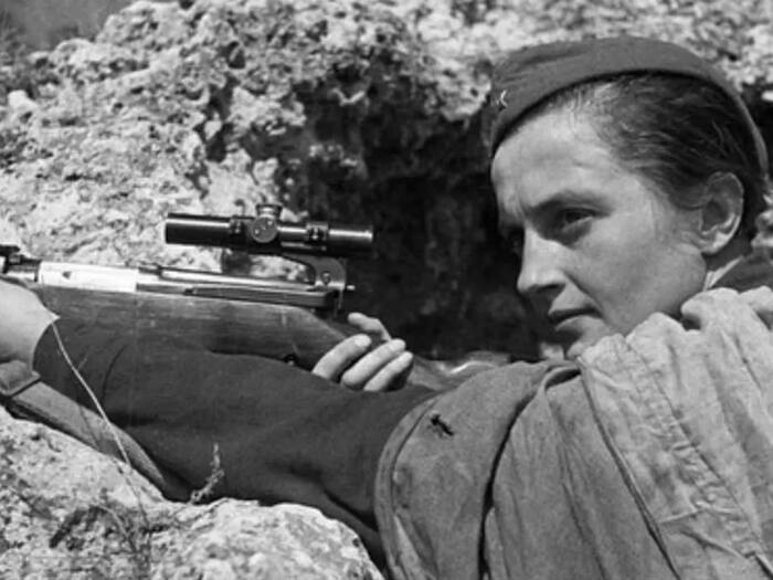 Female sniper
