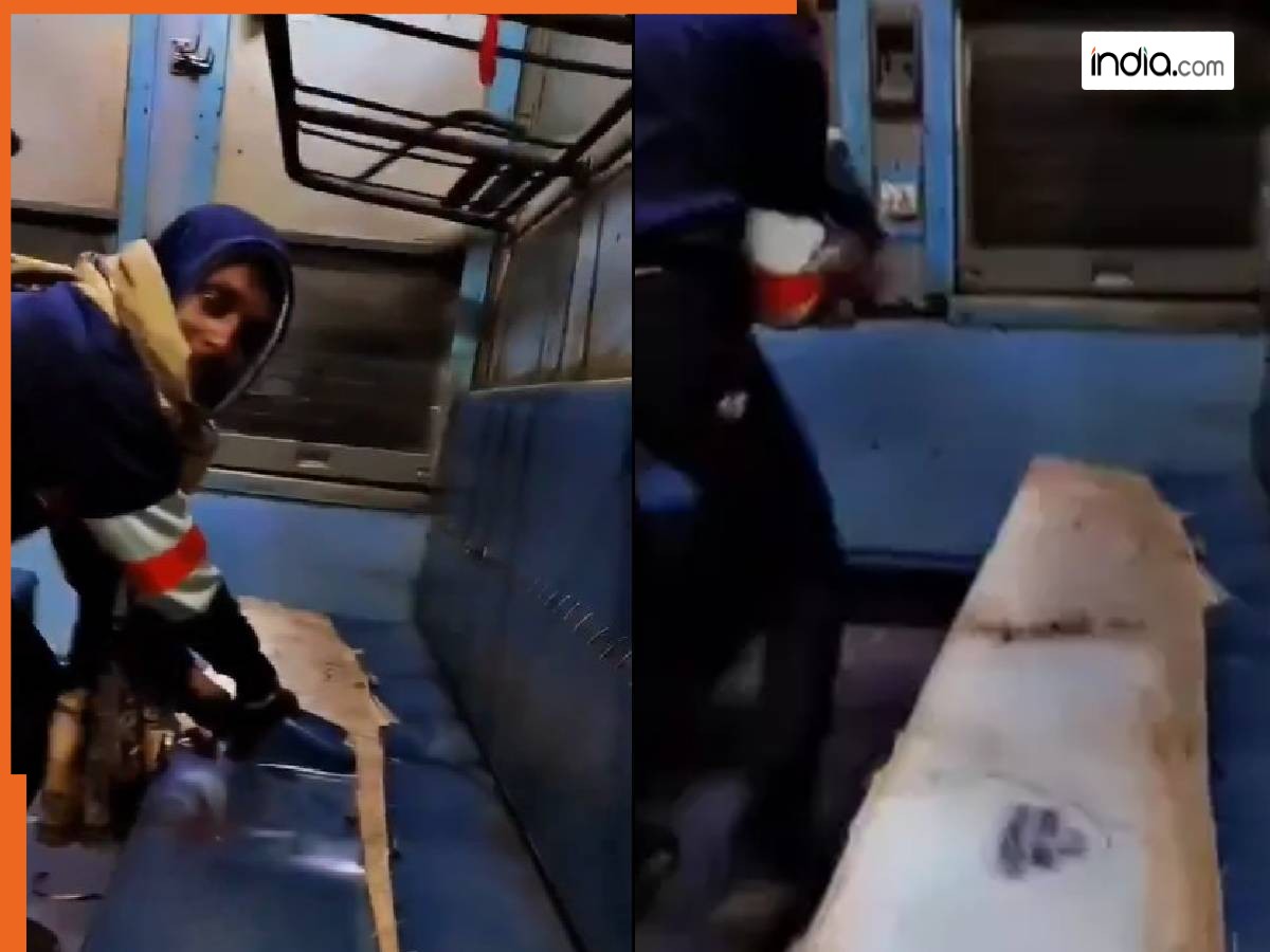 Train Ka Video: Reel बनाने के लिए ट्रेन की सीट फाड़ने लगा शख्स, Viral वीडियो देख तिलमिला उठे लोग, फिर जो हुआ…