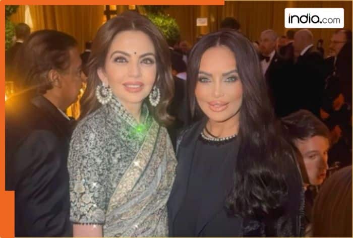 Nita Ambani at Donald Trump's private dinner party (Ruby Dhall/Instagram)