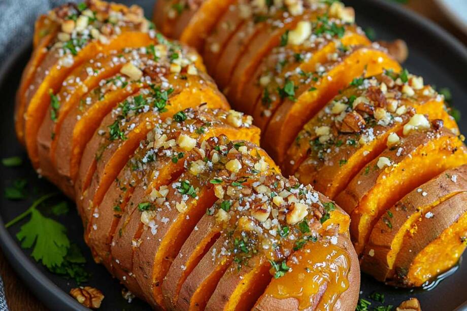 Elevate Your Meals With This Hasselback Sweet Potatoes Recipe