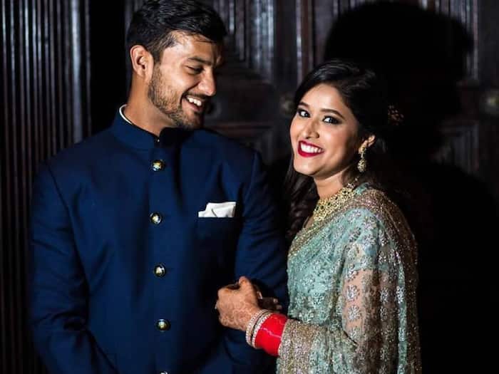 Mayank Agarawal with his wife