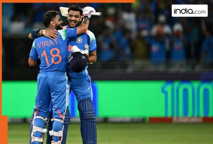 Virat Kohli, Axar Patel, ICC Champions Trophy, ICC Champions Trophy 2025, Dubai International Cricket stadium, Virat Kohli 82nd Century, Cricket, cricket news, latest cricket news,