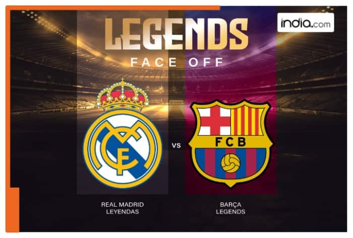 real madrid legends,barcelona legends,dy patil stadium,real madrid india match,barcelona india match