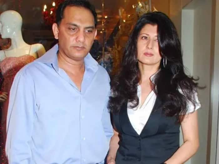 Mohammad Azharuddin with his wife Sangeeta Bijlani pics