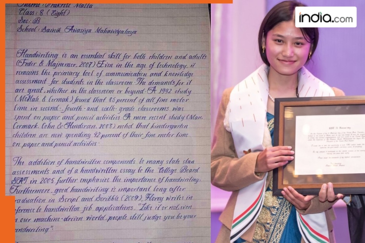 This girl has world’s most beautiful handwriting, not from India, US, UK, Europe, she is from…, name is…