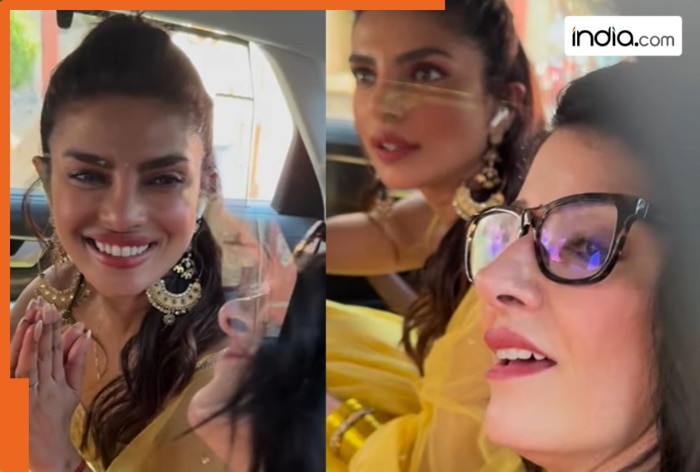 Priyanka Chopra brings ‘Desi Girl’ vibes to brother’s haldi ceremony, greets paps with namaste – Watch