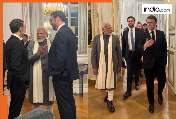 PM Modi attends dinner hosted by ‘friend’ Emmanuel Macron, congratulates vice president JD Vance for US poll win