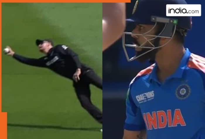 IND vs NZ, India vs New Zealand, Virat Kohli, Glenn Phillips, Virat Kohli caught by Glenn Phillips, Glenn Phillips catch, Virat Kohli dismissal, Virat Kohli shocked, Virat Kohli vs New Zealand, cricket, cricket news, sports news