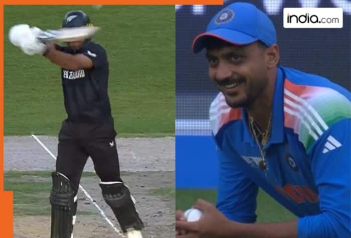 Axar Patel, Axar Patel stunning catch, Rachin Ravindra vs India, Rachin Ravindra dismissed by Axar Patel, Axar Patel catch video, Axar Patel stunner video, India vs New Zealand, IND vs NZ, ICC Champions Trophy 2025, cricket, cricket news, sports news