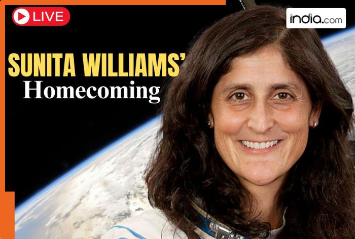 Sunita Williams Return Live Updates: NASA Astronauts Head Back To Earth After 9 Months, to splashdown at 3:27 AM