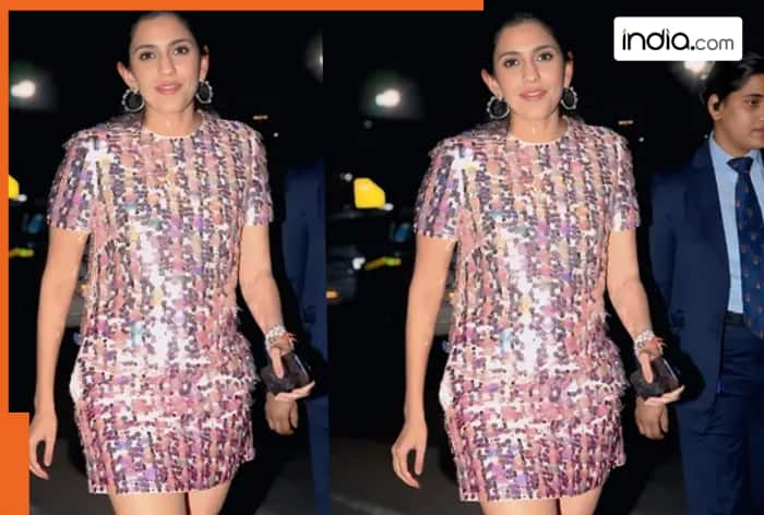 Mukesh Ambani-Nita Ambani's badi bahu Shloka wears a dazzling shimmery dress for date night with Akash Ambani, price is...