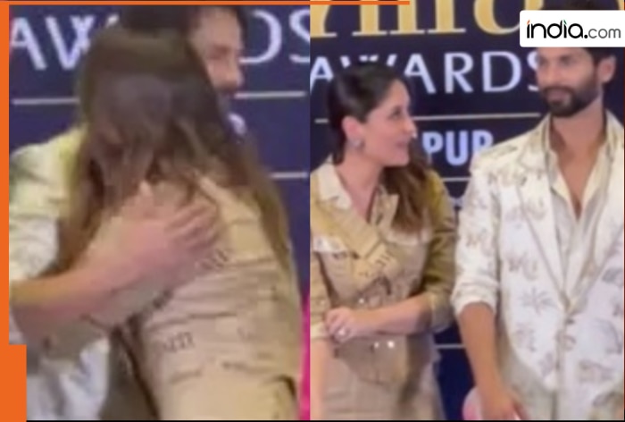 Kareena Kapoor Khan, Shahid Kapoor’s cute hug at IIFA 2025 goes viral; netizens ask, ‘Salman, Aishwarya kab?’ – Watch video