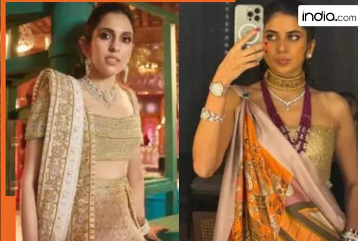 Shloka Mehta's cousins wore a rare saree at Anant-Radhika's wedding, it belonged to their..., not even Nita Ambani, Isha Amban own it
