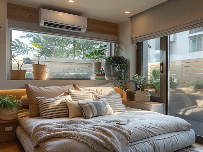 AC and Fan in Room  5