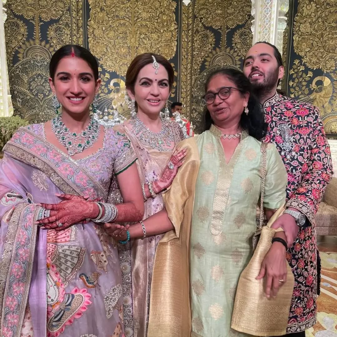 Lalita Dsilva posed with Nita Ambani at Anant Ambani-Radhika Merchant's wedding (Lalita Dsilva/Instagram)