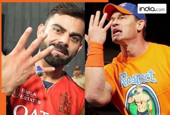 Virat Kohli, John Cena, RCB, WWE, Virat Kohli news, John cena news, Virat Kohli latest news, John Cena latest news, cricket, wrestling, cricket news, wrestling news, sports news