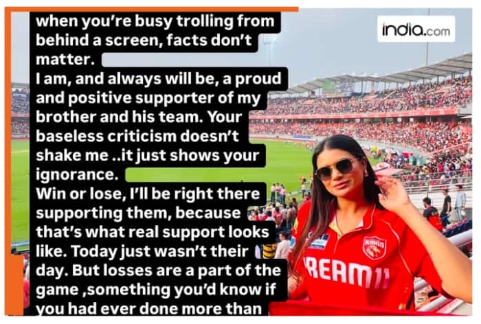 Shreyas iyer Sister, Shresta Iyer, Shresta Iyer Instagram story, IPL 2025, Shresta Iyer slams trollers, Shresta Iyer hate comments, Shreyas iyer Sister Shresta Iyer, Punjab Kings lost to Royal Challengers Bengaluru, RCB beat PBKS by 7 wickets,