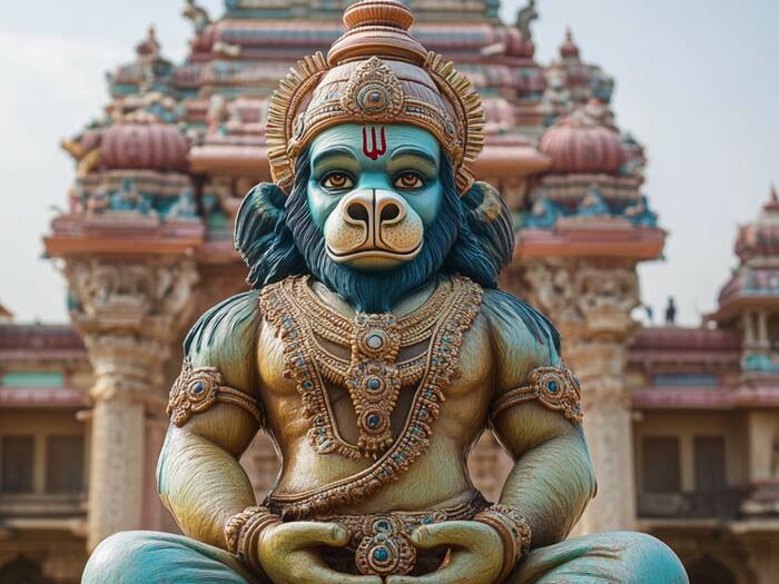 Ardhanarishvara Hanuman jee ki stree roop me pooja temple