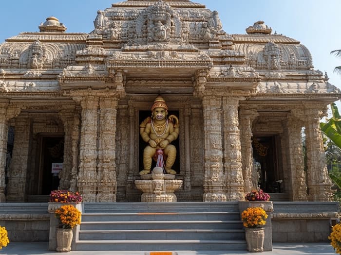 Ardhanarishvara Hanuman jee ki stree roop me pooja temple