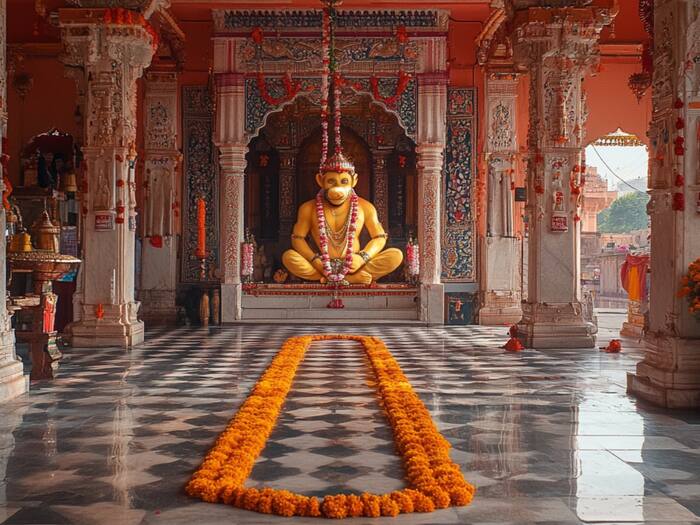 Ardhanarishvara Hanuman jee ki stree roop me pooja temple
