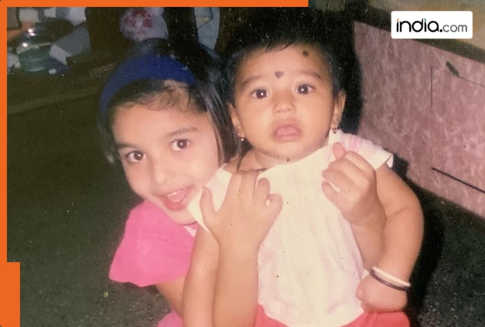 The girl in this photo has now become a sensation in South cinema, can you recognise her? Her name is….