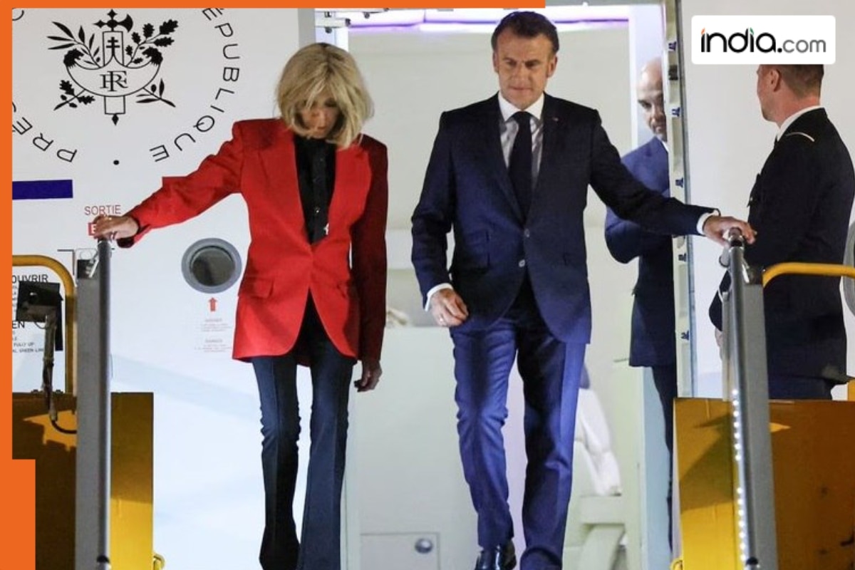 French president Macron slapped by wife Brigitte, watch viral video, Macron says, ‘Videos are real’