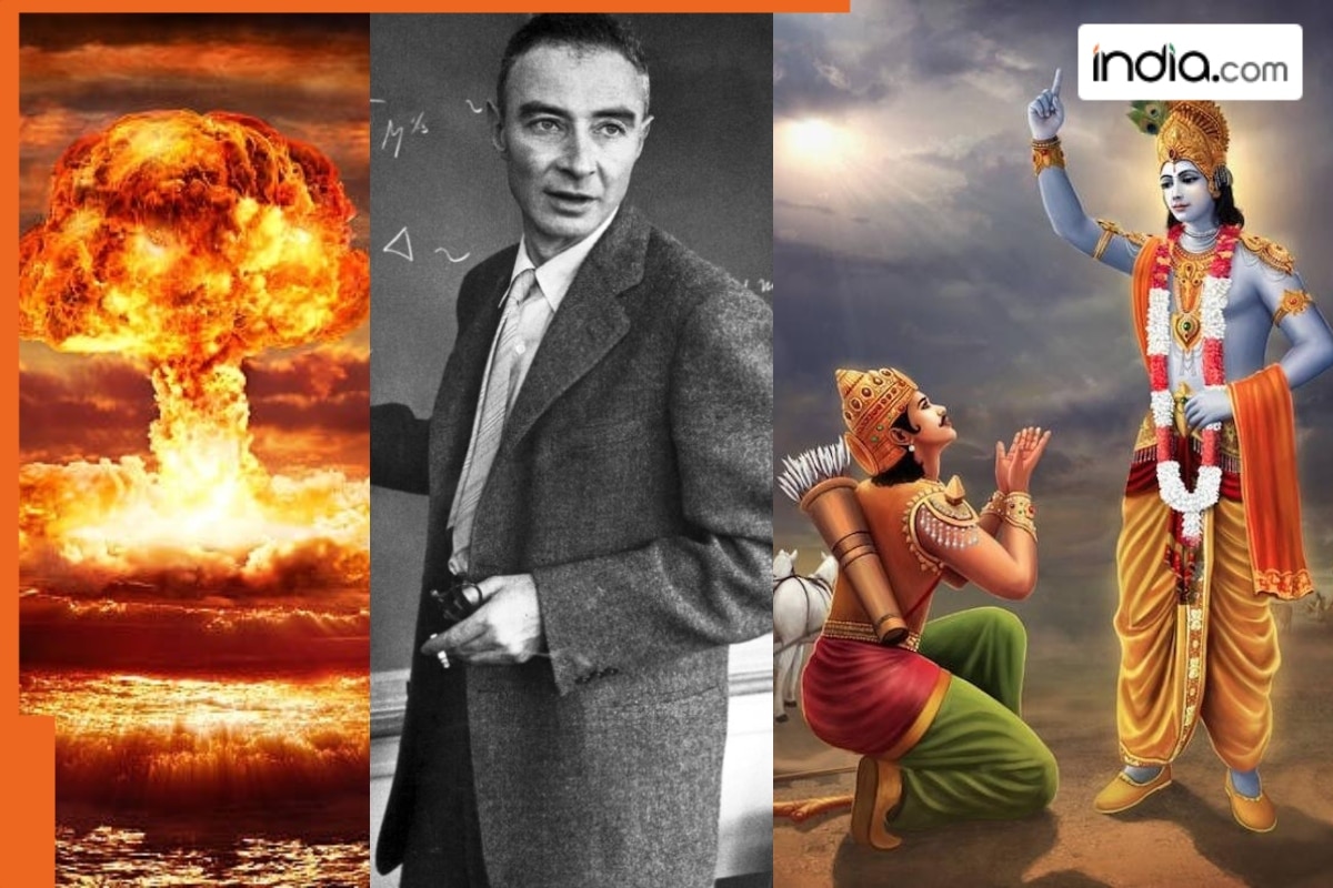 Who built world’s first atomic bomb; used to read Bhagavad Gita; his family had to flee Germany due to Hitler’s fear, name is…