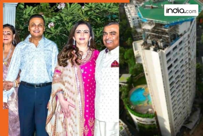 Inside Mukesh Ambani, Nita Ambani old shared home with Anil Ambani: Lavish rooms, huge chandelier, helipad and more