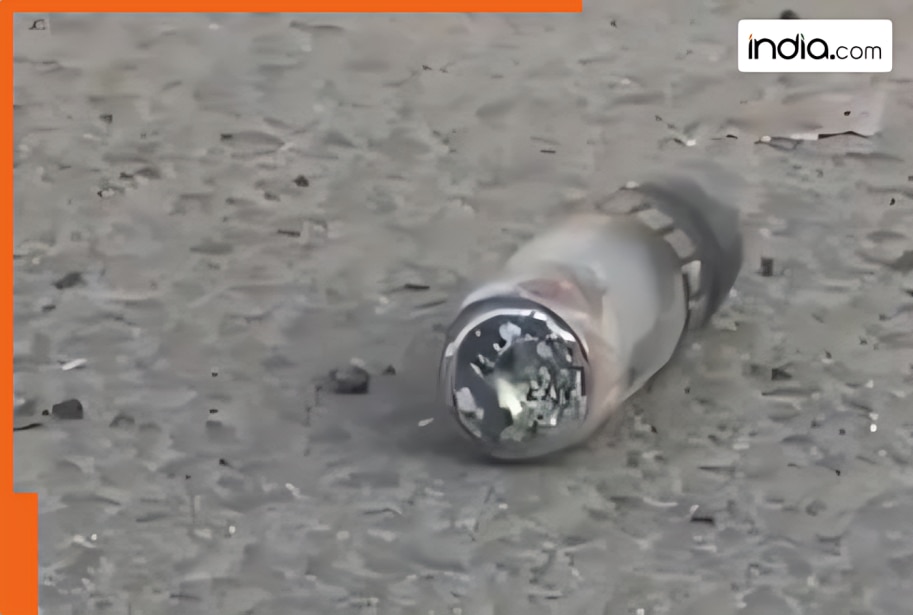 Amid India Pakistan tension parts of a projectile found in Bishnah of Jammu, Police cordoned off area, watch video