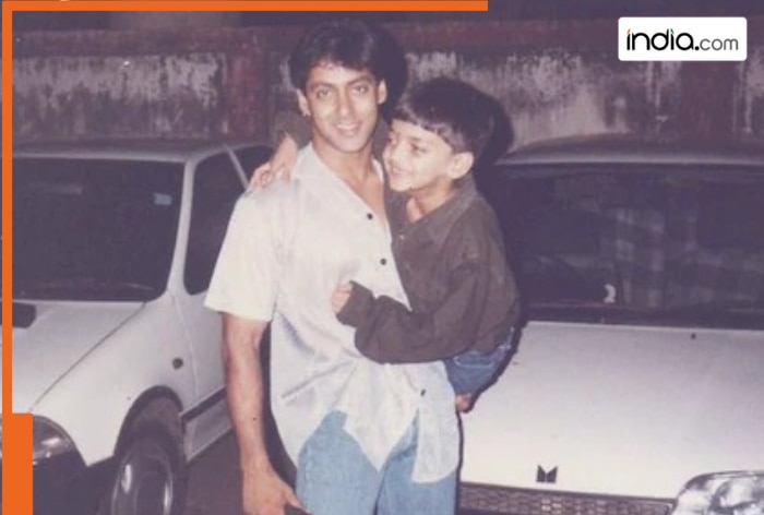 This boy in photo with Salman Khan is a famous Bollywood actor, Ranbir Kapoor was his senior in school, he is married to…, son-in-law of…
