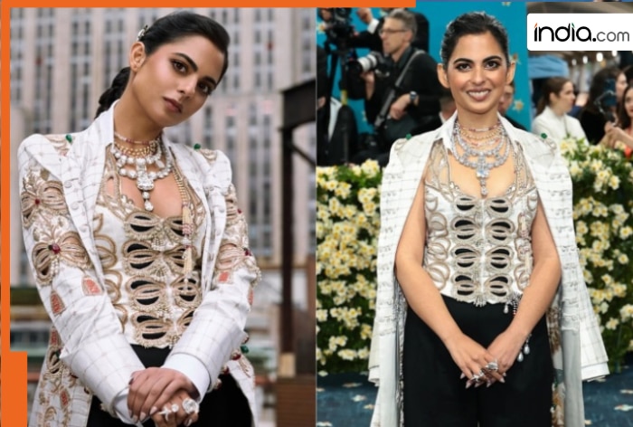 Met Gala 2025: Isha Ambani’s masterpiece outfit took 20000 hours to create, paired with vintage necklace belonging to…, see viral pics